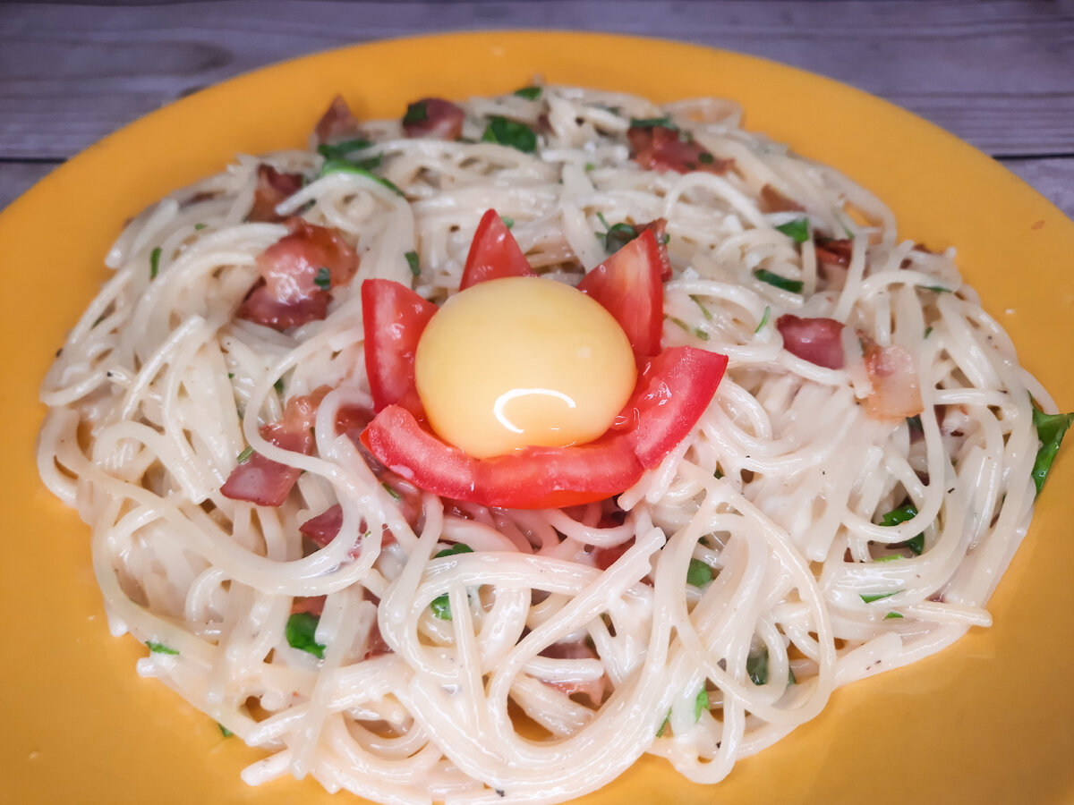 Паста карбонара 