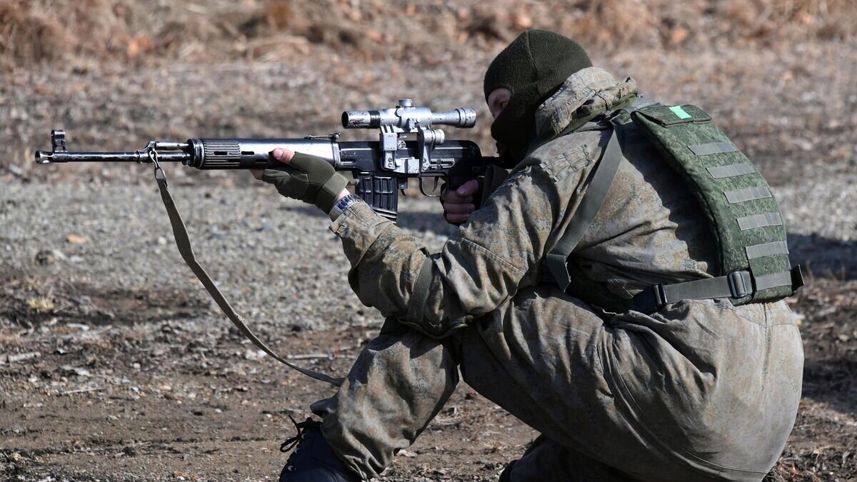    Военнослужащие подразделений морской пехоты Тихоокеанского флота (ТОФ) на флотском этапе конкурса полевой выучки "Морской десант" в рамках всеармейских международных игр "АрМИ-2021" © РИА Новости / Виталий Аньков