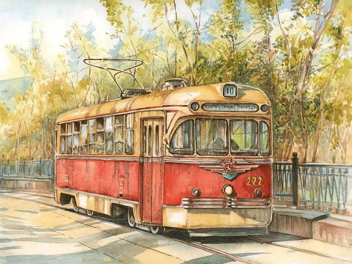Трамвайные рисунки | ПАНТОГРАФ | Дзен