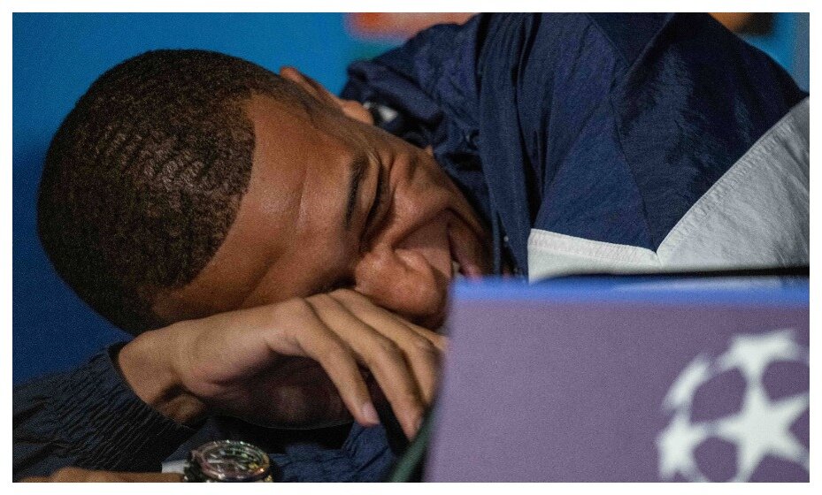    Мбаппе перед стартом ЛЧ-2023 в хорошем настроении. Фото: Global Look Press