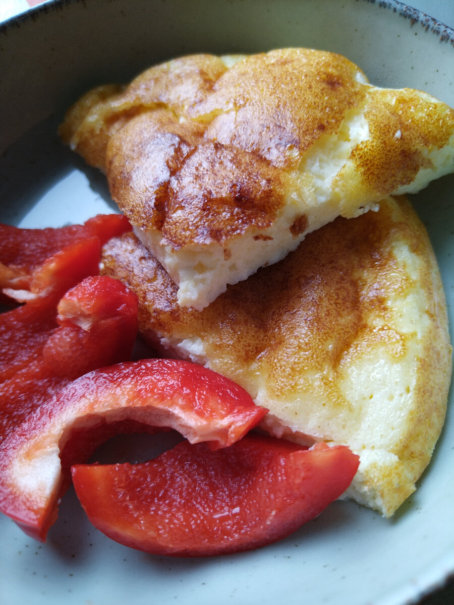 Творожный омлет