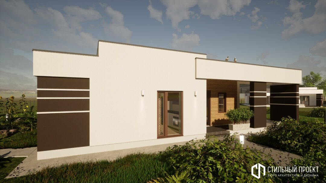 Эскизный проект типового дома для семьи из 3-4 человек 