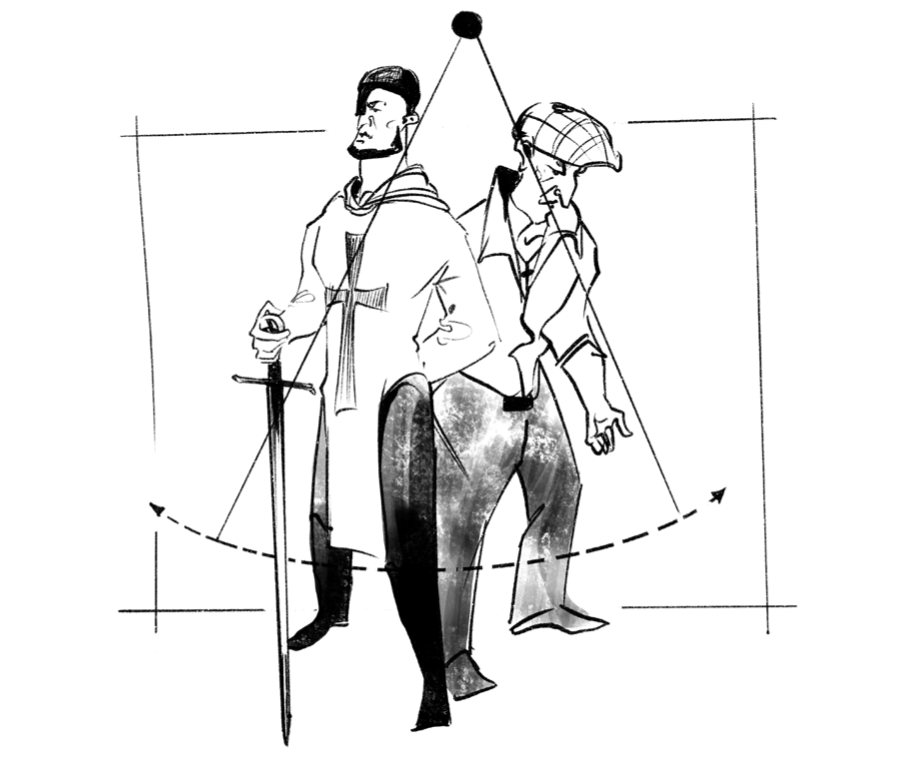 Жизнь рыцаря, имеющая 2 крайности. 