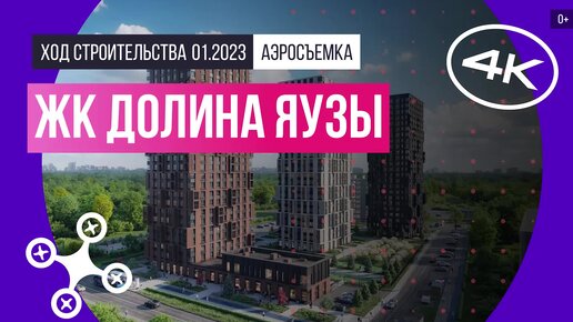 ЖК «Долина Яузы» в Подмосковье — аэросъемка Новострой-М