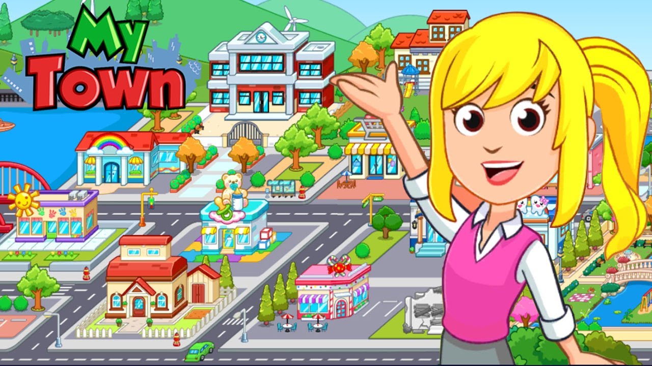 ПЕРВЫЙ РАЗ Играю в Игру My Town World Обзор на Мой город! Игры для Детей