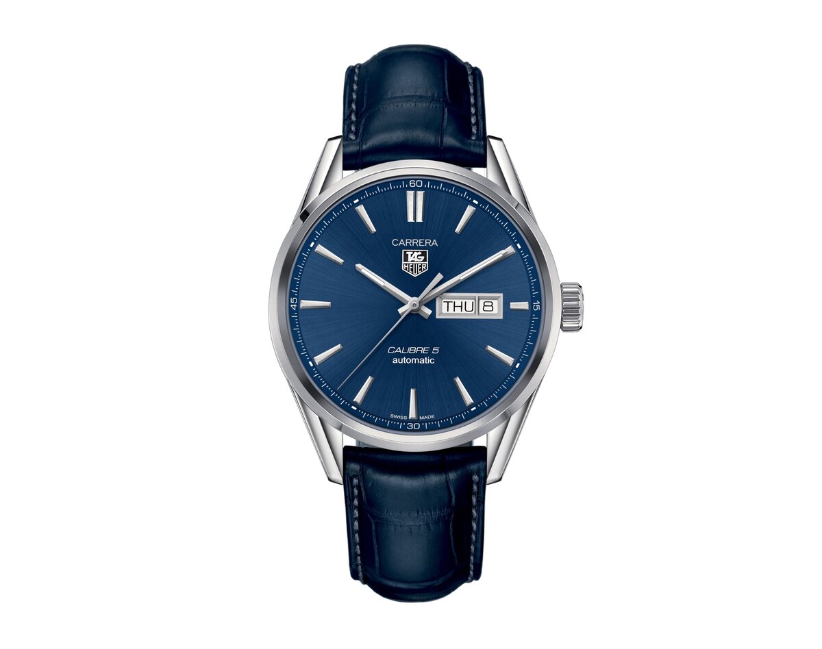 Лицевая сторона часов Tag Heuer Calibre 5 Day-Date