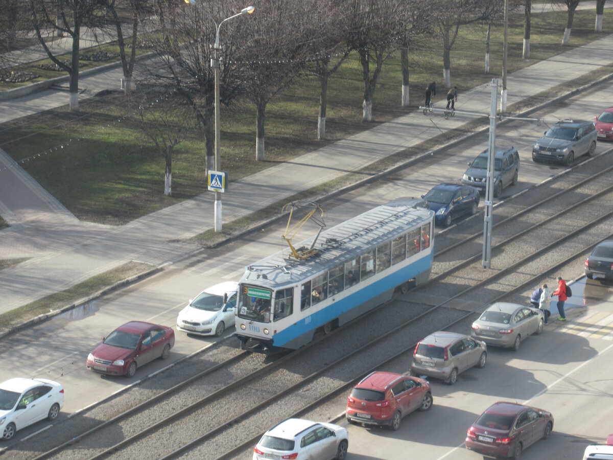 Трамвай в Подмосковной Коломне, фото автора