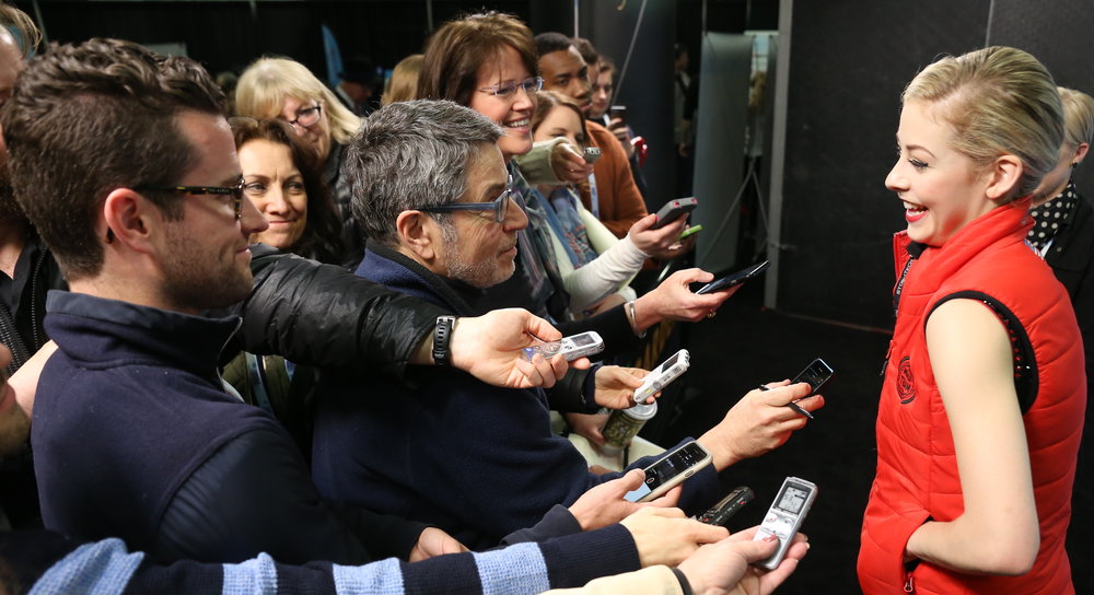 Фото американки Грейси Голд в микст-зоне. Источник: yandex.ru/images