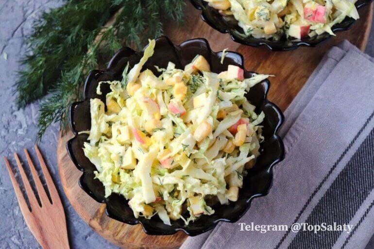 Салат из крабовых палочек и капусты рецепт – Греческая кухня: Салаты. «Еда»