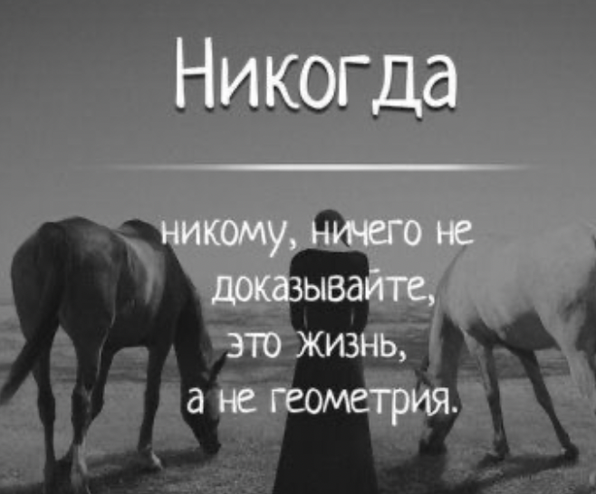 Не доказывайте никому