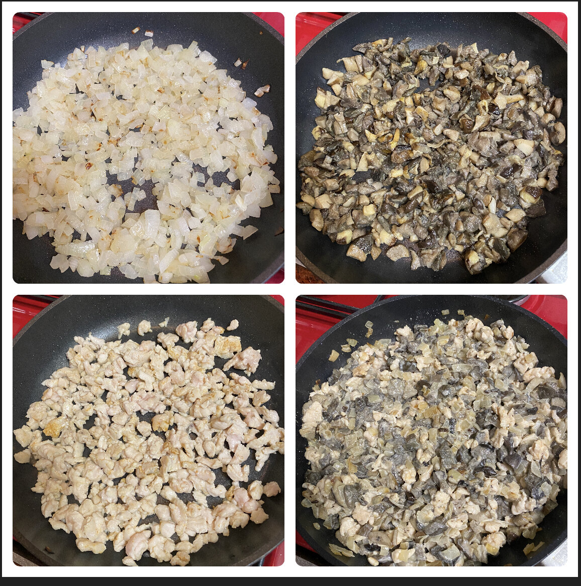 Готовим начинку для блинчиков 