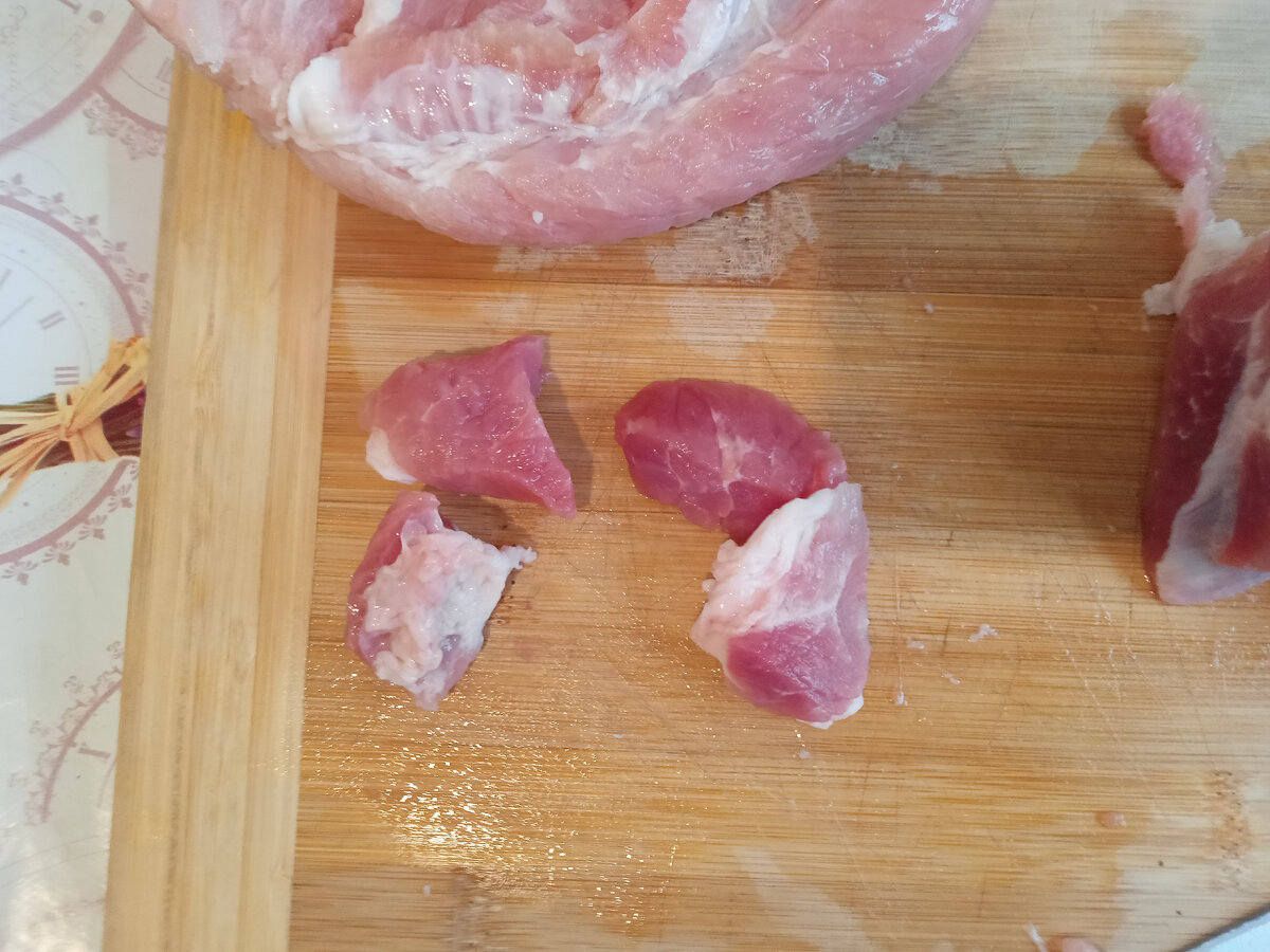 Куски свинины