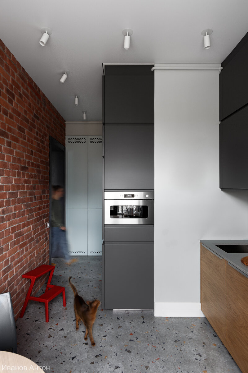 На фото: интерьерный проект студии Dots design (Пушкин, Ленобласть). Съемка: Антон Иванов