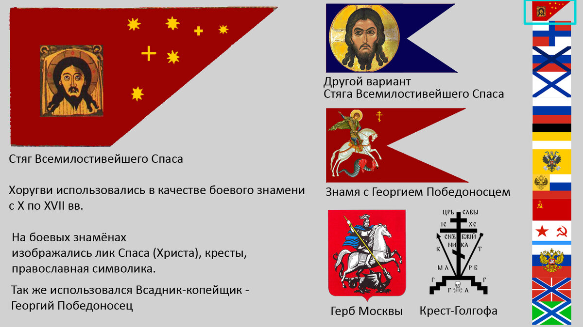 Флаги России до появления триколора