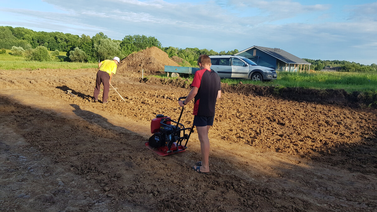 Подготовка площадки под фундамент