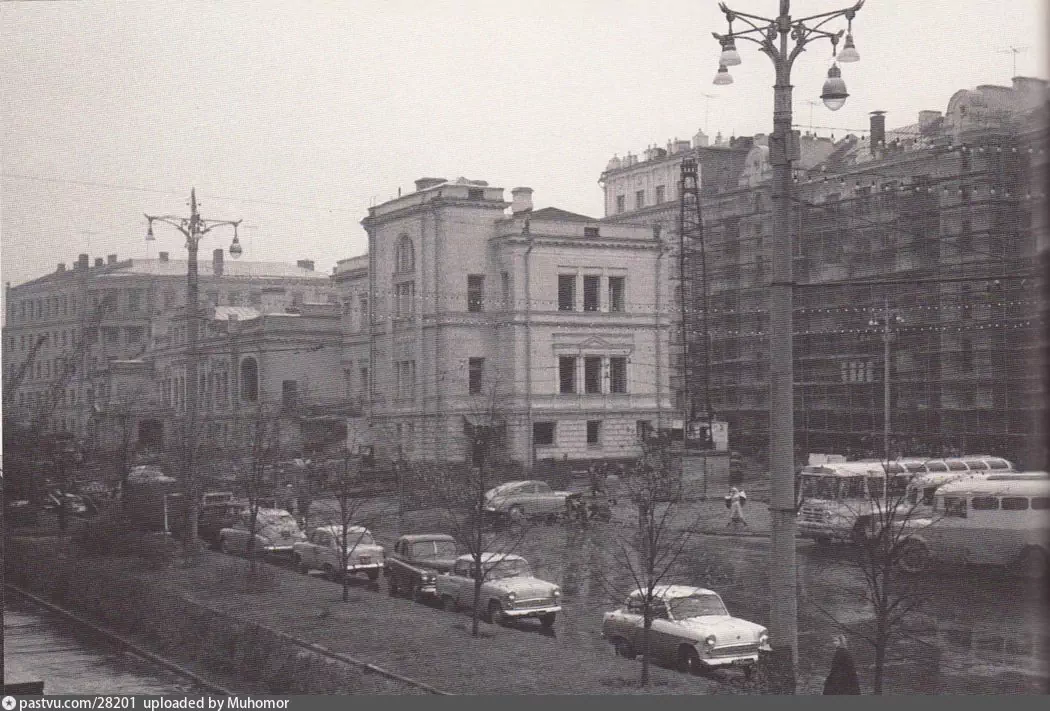 Большой Новинский переулок, 1962 г. Автор: Александр Потресов. Источник: "Арбат нашего детства", Владимир Потресов.