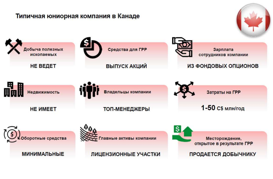 Важные черты, присущие канадским юниорным компаниям