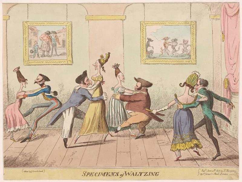 "Образцы вальсирования", 1817 г. 