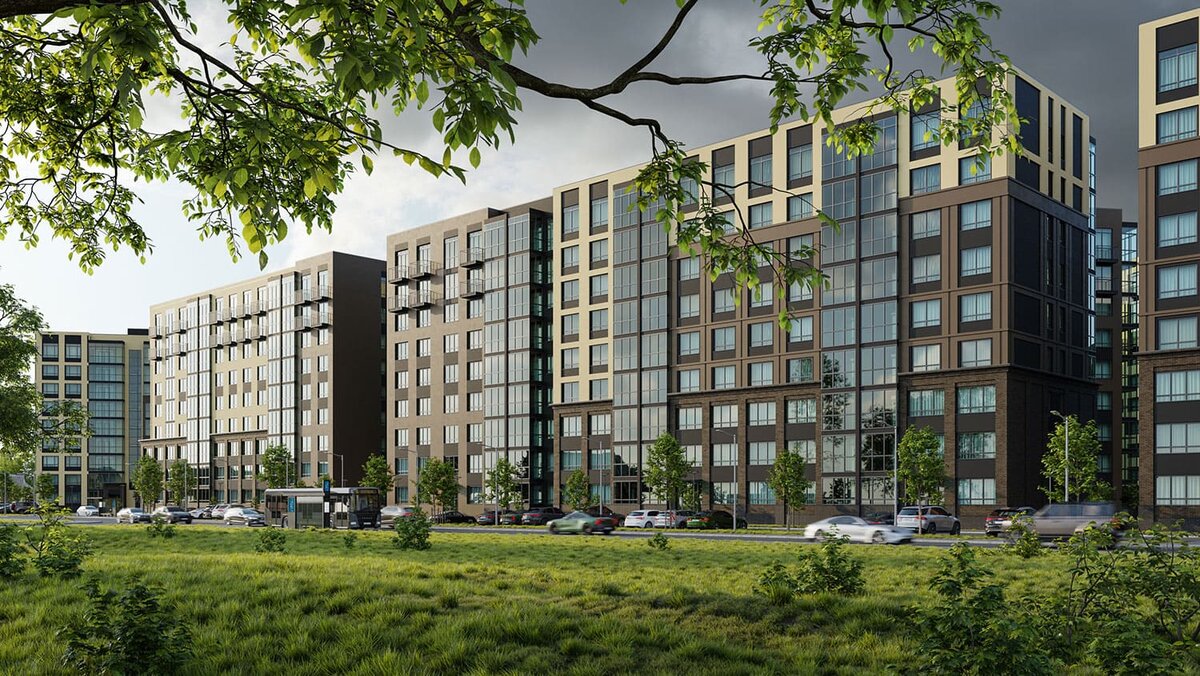 Компьютерная картинка строящихся домов по ул. Арсенальной