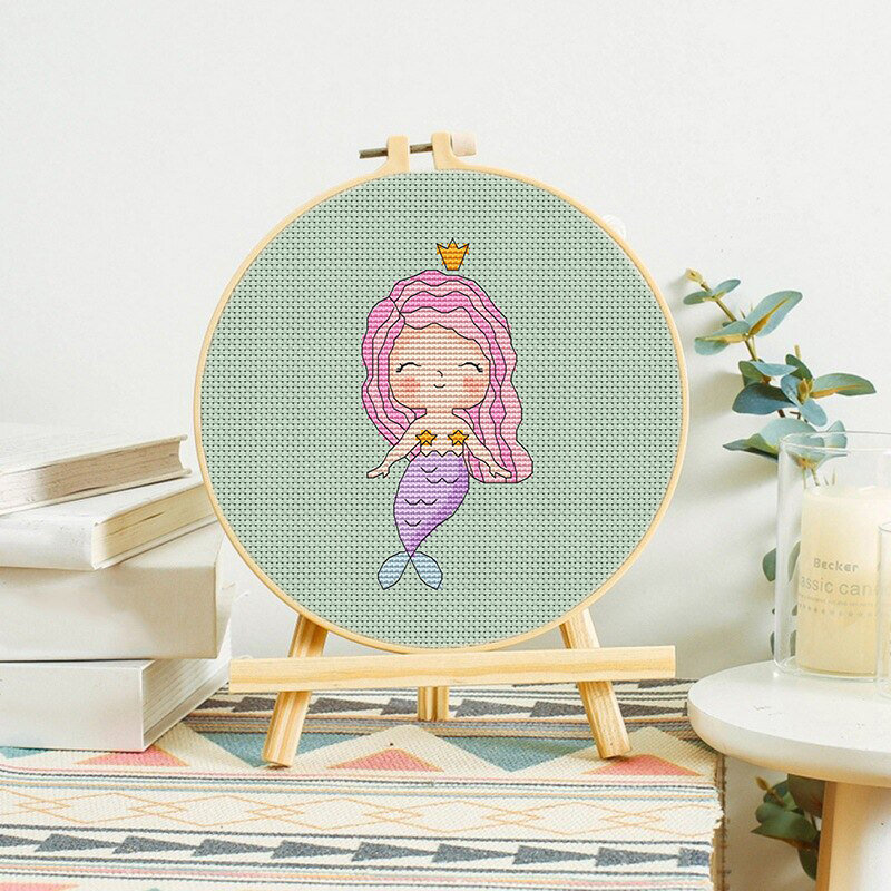 Бесплатная схема вышивки крестом Русалочка