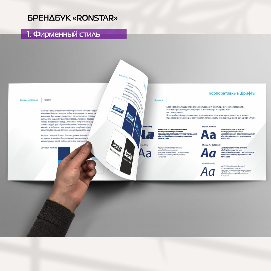 Пример оформления брендбука