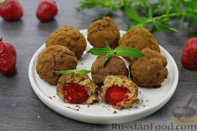 Фитнес конфеты с клубникой