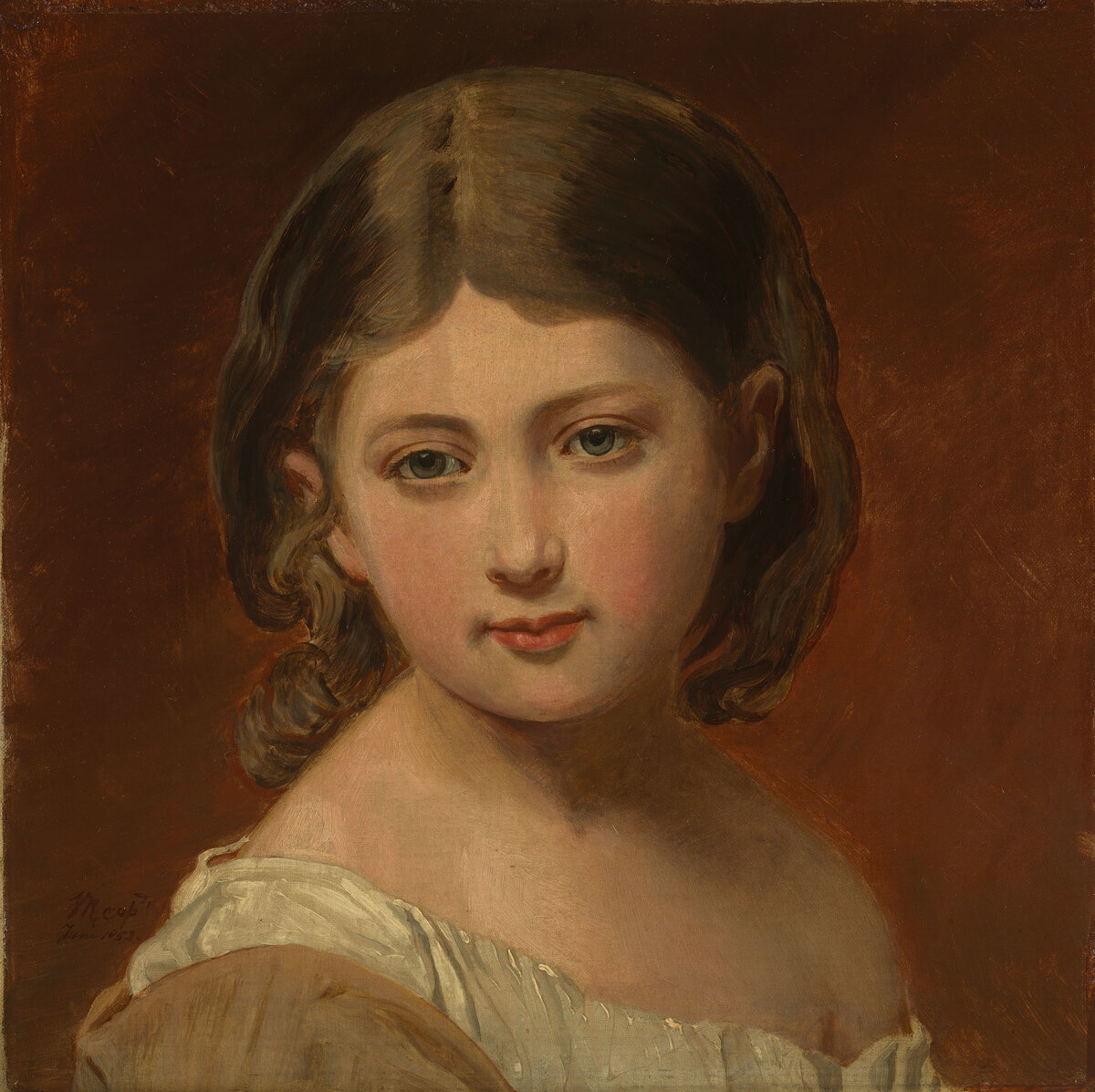 Королева Виктория "Простота", холст, масло, 1858 год.