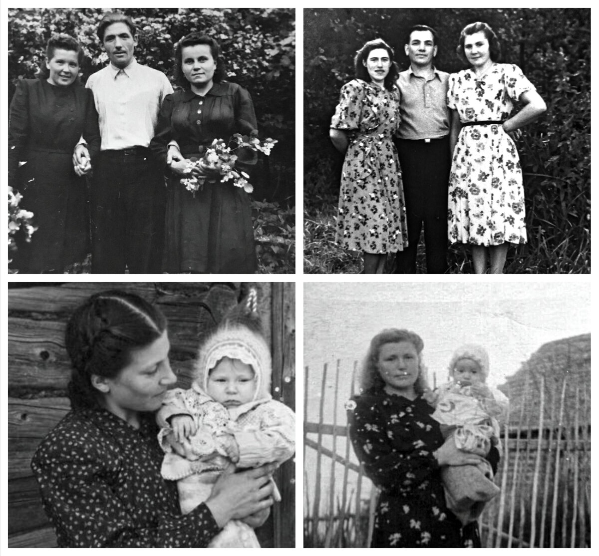 Характерный женский деревенский типаж из середины 1950-ых. Фото из личного архива автора.