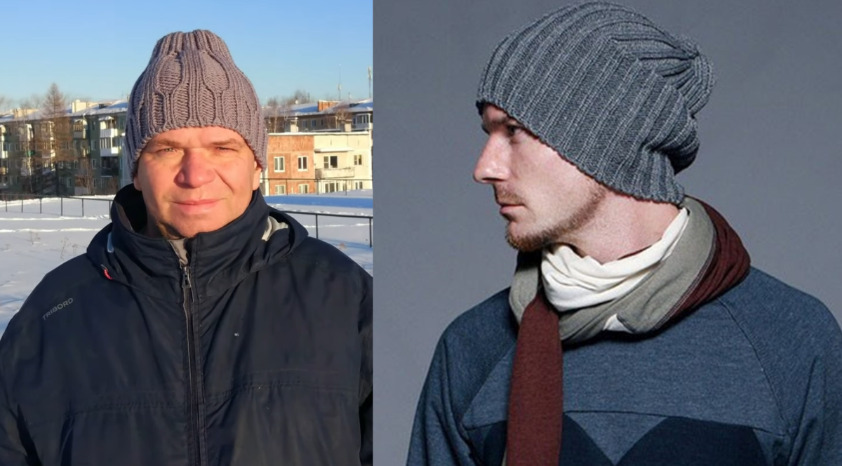 Мужские вязаные шапки спицами – 25 схем вязания