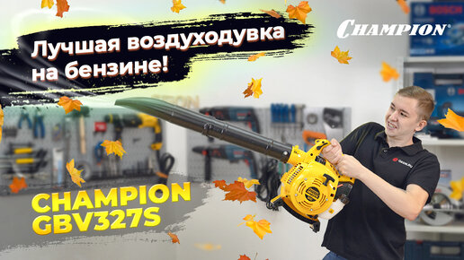 Сдует всё! Воздуходувка Champion gbv327s