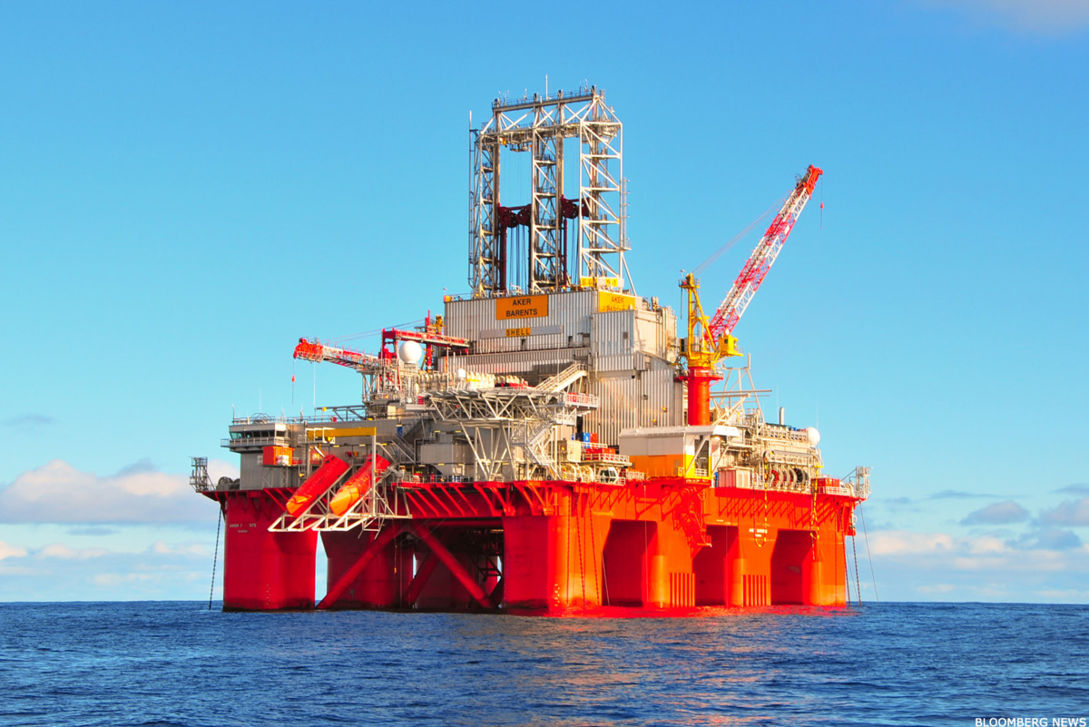 Морская буровая платформа. Нефтегазовая платформа «Тролль-а», Норвегия. Буровая платформа (drilling platform). Буровая платформа Шлюмберже. Offshore Oil Rig.