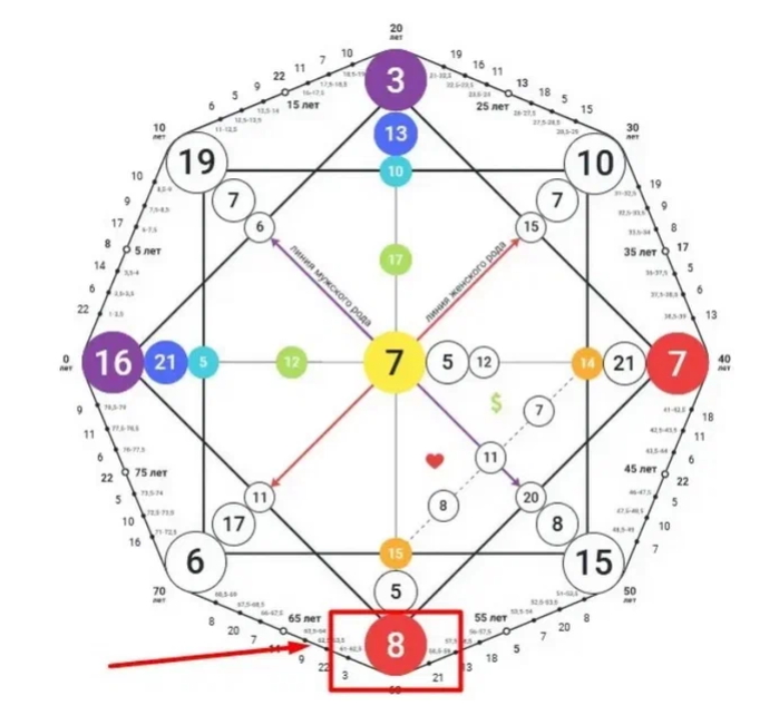 пример  числа -цели души