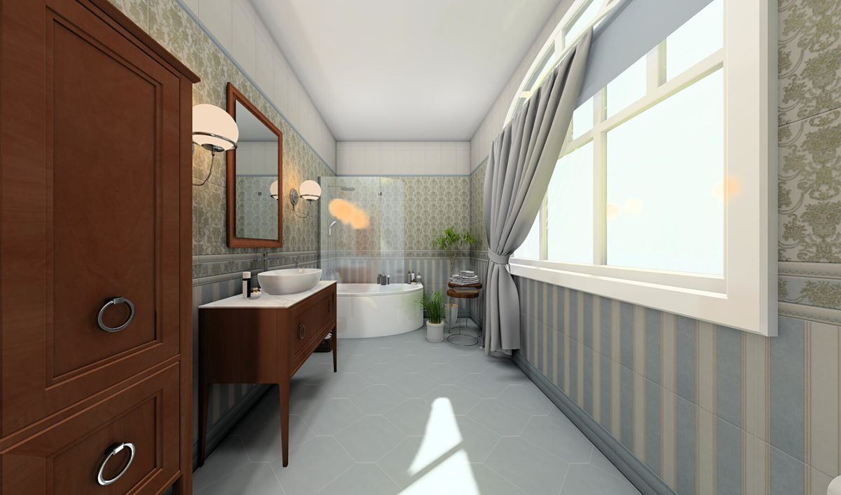 Раковина с тумбой и пенал KERAMA MARAZZI из коллекции Plaza. Угловая ванна RIHO  LYRA