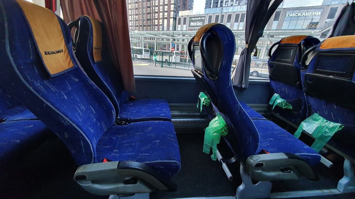 Автобус Ecolines из Москвы в Ригу.