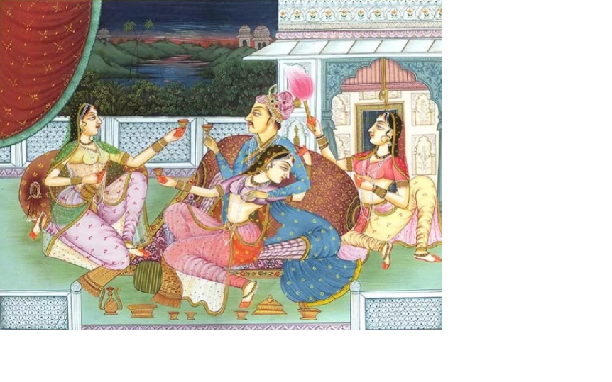 Падишах Великих Моголов в  своём гареме