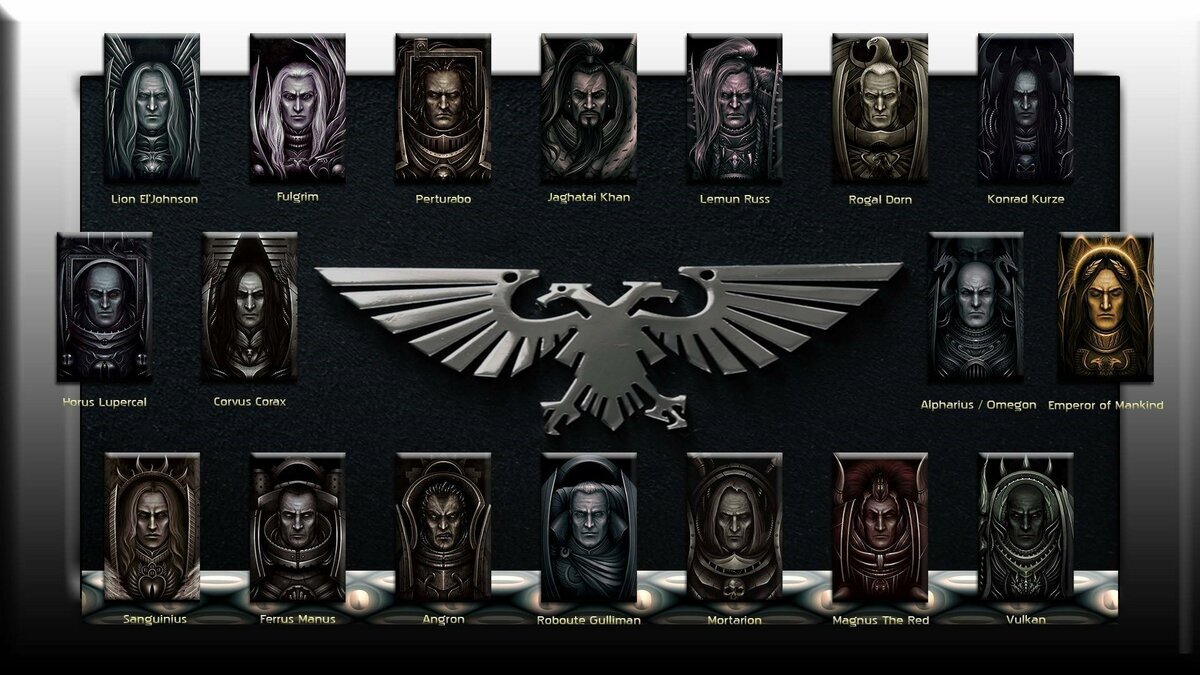 Вот они, полубоги примархи! 