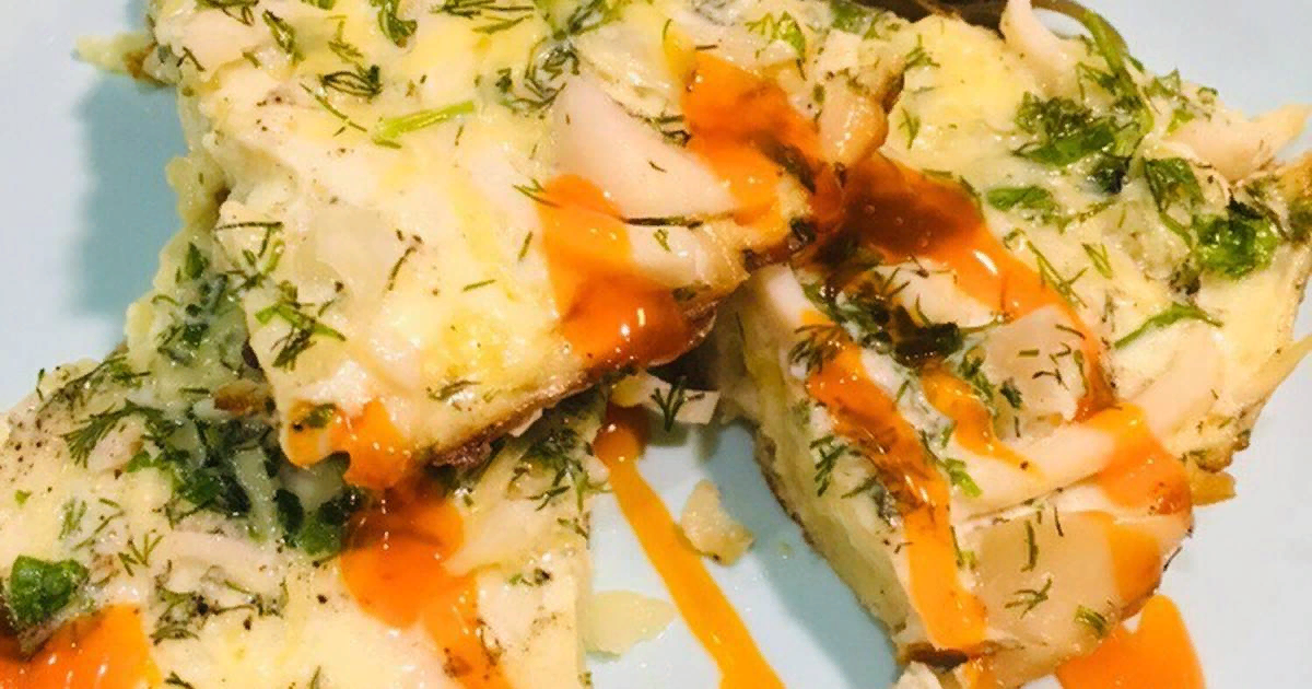 Омлет с кальмарами. Фото из открытых источников.