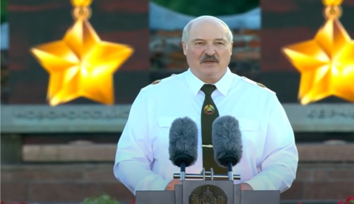 Александр Лукашенко в Бресте, скрин