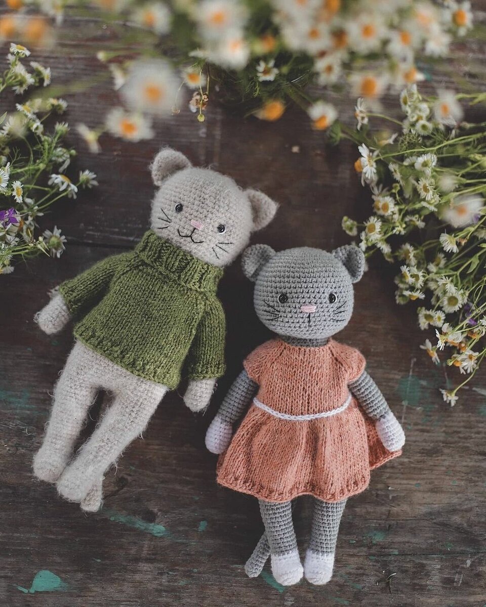 Вязаные котики от tsvikevich.kristina