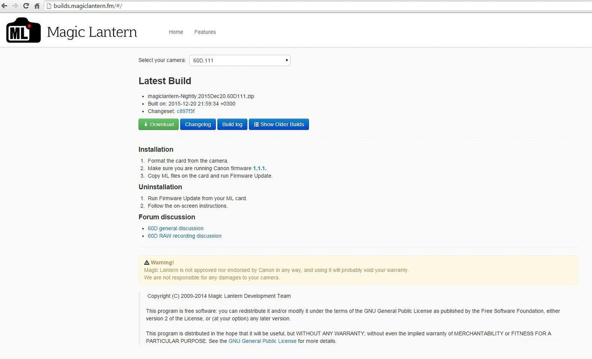 О Magic Lantern для Canon DSLR на русском | Иди и снимай | Дзен