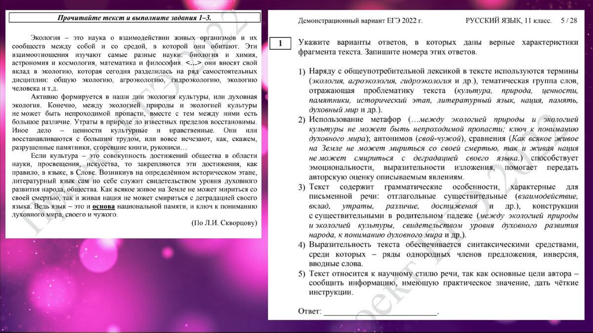 Изменения в ЕГЭ по русскому языку 2022: рассматриваем демонстрационный  вариант | Русский и Литература | Дзен