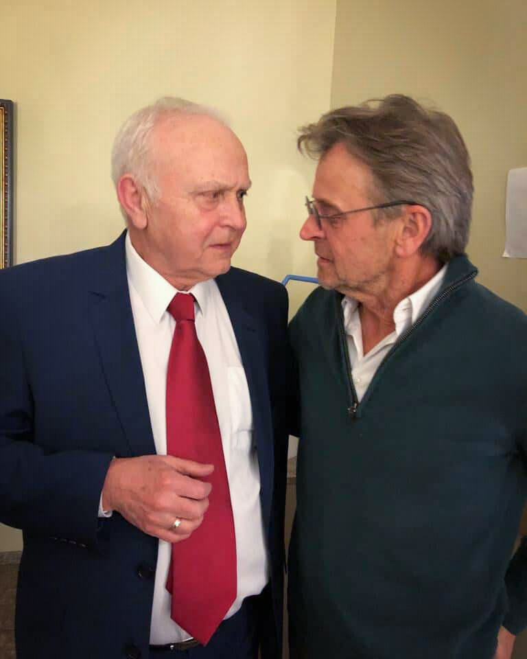 Валентин Елизарьев и Михаил Барышников. Вильнюс, 2019