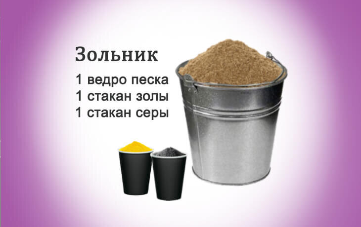 Состав зольника для кур