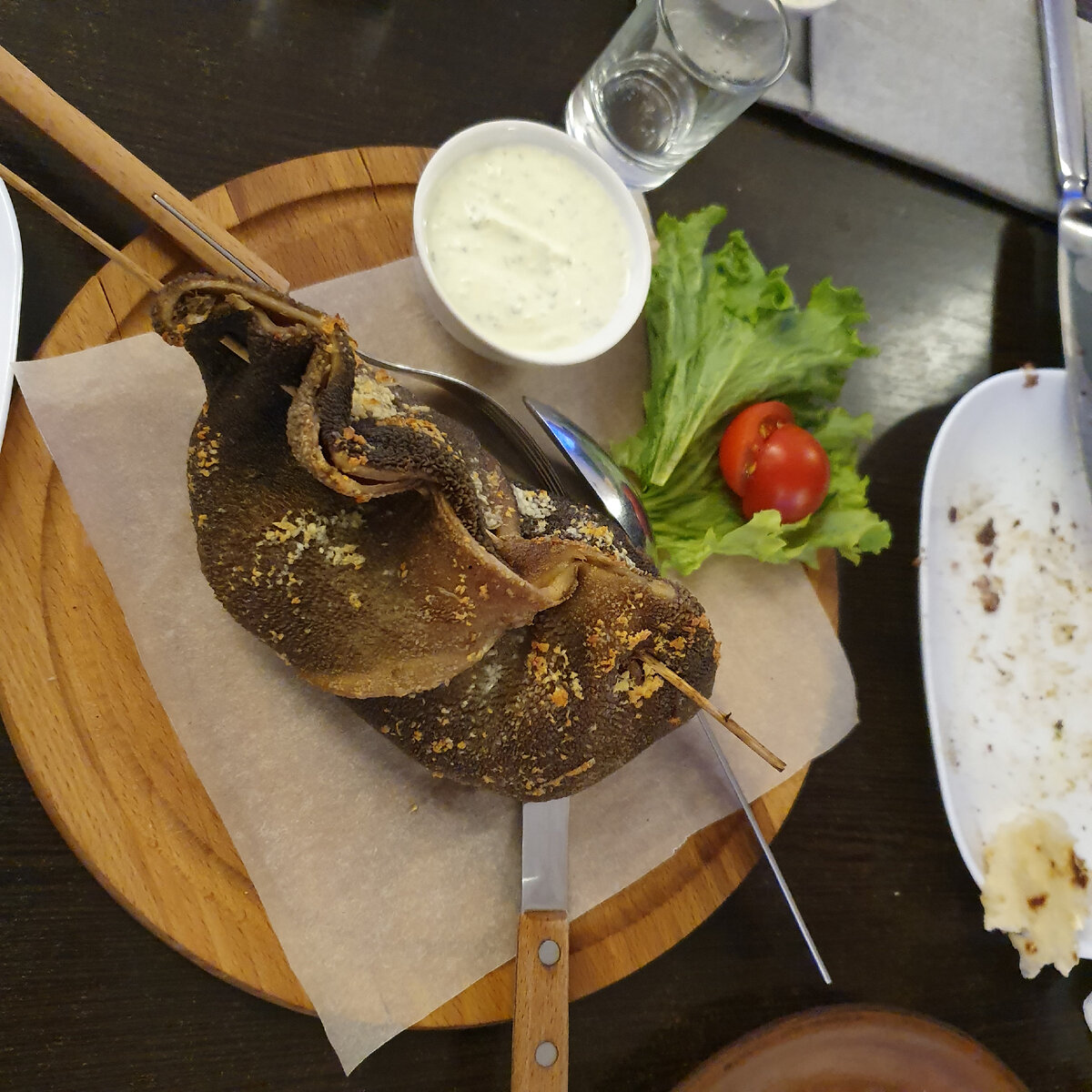 Баранина, запеченая в желудке