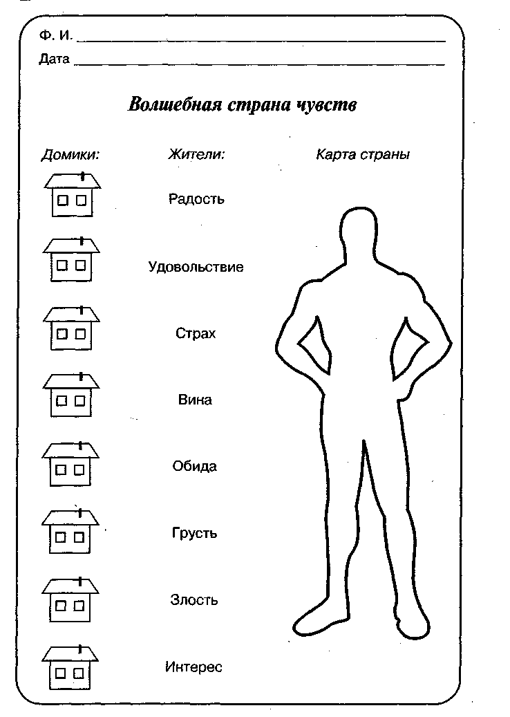 Карта "Волшебная страна чувств"