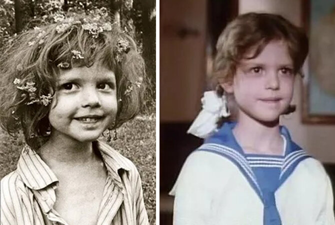 Лянка Грыу (Ильинская) в детстве