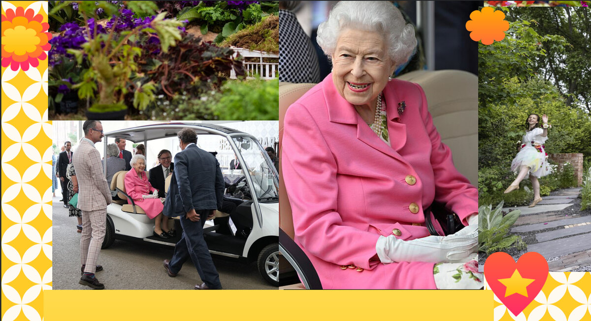 вот так теперь передвигантся королева