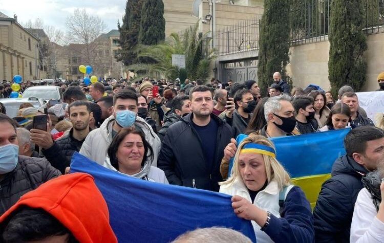 Проукраинский митинг в Баку