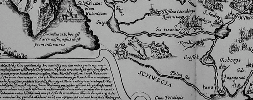 (фрагмент карты Антония вида)