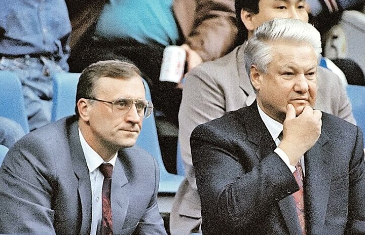 Г.Э. Бурбулис и Б.Н. Ельцин